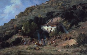katalánský lidový festival "aplec" od Josep Berga Boix