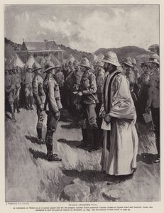 Buller uděluje VC (litho) od Joseph (after) Finnemore