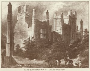 East Barsham Hall, Norfolk (Litho) od Joseph (after) Nash
