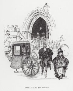 Vstup do kurtů (litho)