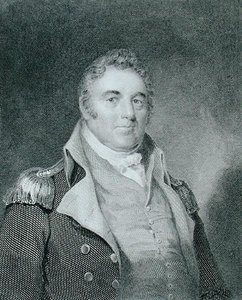 Richard Dale (1756-1826), vyryl Richard W. Dodson (1812-67) podle kopie původního obrazu od Jamese Barton Longacre (1794-1869) (rytina) od Joseph (after) Wood