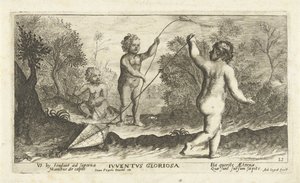 Děti létající draky Iuventus gloriosa (název na objektu) od Joseph Antoine Cochet