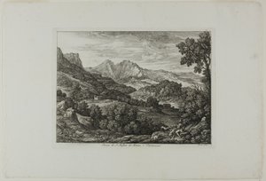 Hrad svatého Štěpána z Mezzo a Canturano od Joseph Anton Koch