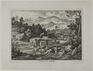 Klášter San Francesco di Civitella v pohoří Sabine od Joseph Anton Koch