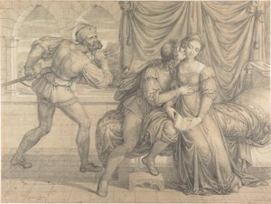 Paolo a Francesca, překvapení Gianciotto Malatesta, 1809.