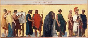 Řecké období: Skica kreslírny chlapecké školy v ulici Dombasle od Joseph Aubert