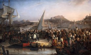 Napoleon opouští ostrov Elba 26. února 1815 od Joseph Beaume