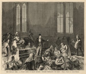 Noční scéna v kostele Grace od Joseph Becker