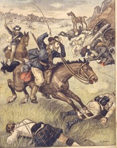 Boer commando attacking British patrol during Anglo-Zulu and Anglo-Boer Wars of 1850-1902, illustration   1423331   cs       czech Successfully Translated  Original: Ancient Gaul. Map. Translat: Ancient Gaul. Map. 1423253 cs czech Successfully Translated O