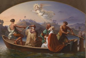 Joseph Binder Tři mudrci na cestě do Betléma 1846 od Joseph Binder