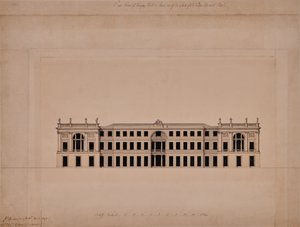 Východní fronta Langley Hall v Kentu od Joseph Bonomi