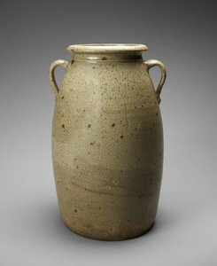 Churn, c. 1873-1900 (alkalická glazovaná kamenina) od Joseph C. Rushton