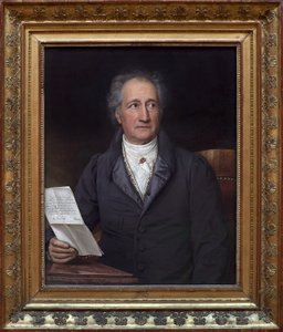 Johann Wolfgang von Goethe (1749-1832). Obraz Josepha Stielera (1781-1858), Olej na plátně od Joseph Carl Stieler