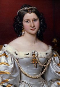 Portrét Charlotte Painting od Josepha Karla Stielera (1781-1858) od Joseph Carl Stieler