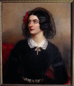 Portrét Loly Montesové nebo Monteze (olej na plátně) od Joseph Carl Stieler
