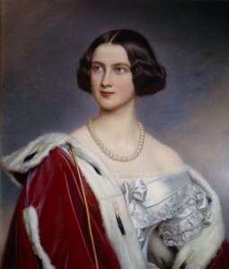 Portrét princezny Marie Pruské (1825-1889) Malba Josepha Karla Stielera (1781-1858) (např. vše) Mnichov 19. století. Chateau De Nymphenburg od Joseph Carl Stieler