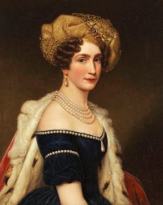Bavorská princezna Augusta (1788-1851), vévodkyně z Leuchtenbergu, kolem roku 1825 (olej na plátně) od Joseph Carl Stieler