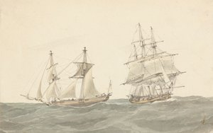 Barquentine a fregata v těžkých mořích