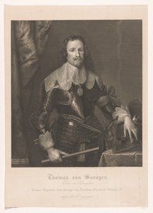 Portrét van Francesco Tommaso van Savoye, pod vedením van Carignano od Joseph Caspar