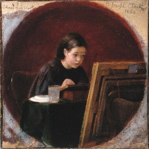 Portrét Christiny Mary Clark, kolem roku 1860 (olej na plátně) od Joseph Clark