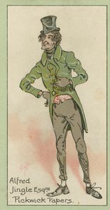 Alfred Jingle, Pickwick Papers (barevná litografie)