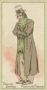 Dismal Jemmy, Pickwick Papers (barevná litografie)