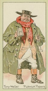 Tony Weller, Pickwick Papers (barevná litografie) od Joseph Clayton (1856-1937) (after) Clarke