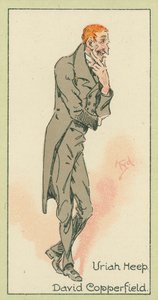 Uriah Heep, David Copperfield (barevná litografie) od Joseph Clayton (1856-1937) (after) Clarke