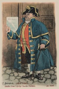 Pan Bumble, Oliver Twist (barevné lito)