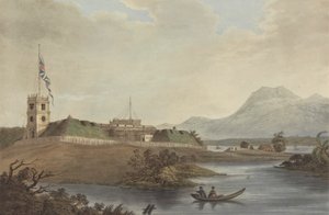 Fort Marlborough, Benkulen, Sumatra, 1799 od Joseph Constantine Stadler