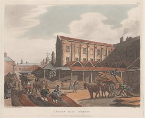 Olověný Hall Market, 1. ledna 1809, 1. ledna 1809. od Joseph Constantine Stadler