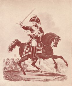 Důstojník, 2. pluk plavčíků, období Waterloo, 1812-1815 1909 od Joseph Constantine Stadler