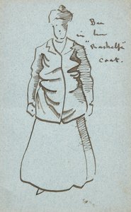 Včelí teta v kabátě Rashelfe (pero a inkoust) od Joseph Crawhall