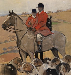 The Meet (kvaš na plátně) od Joseph Crawhall