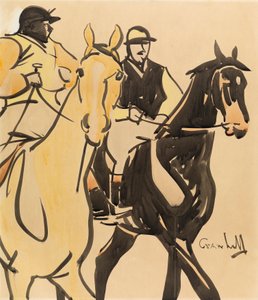 Dva Gentleman Riders (kvaš na palubě) od Joseph Crawhall