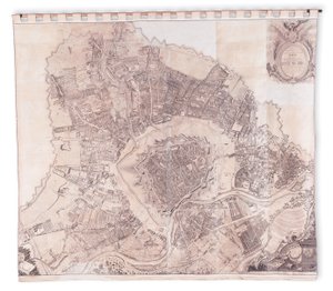 Vídeňská nástěnná mapa, 1776 nebo 77 od Joseph Daniel Huber