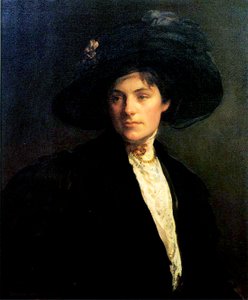 Žena s černým kloboukem, 1910