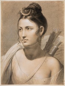 Diana (pastel na papíře) od Joseph Ducq
