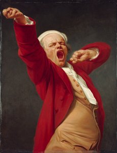 Autoportrét, zívání od Joseph Ducreux