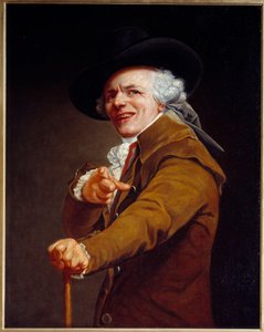 Autoportrét umělce v rysech posměvače Obraz Josepha Ducreuxe (1735-1802) 1802 Sun. 0,91x0,72 m - Autoportrét umělce s posměšným obličejem. Obraz Josepha Ducreuxe (1735-1802) 1802. 0,91 x 0,72 m. Muzeum Louvre, Paříž