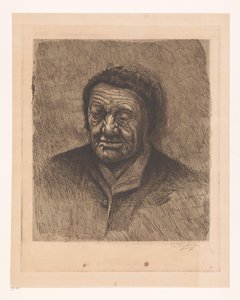 Portrét neznámé staré ženy od Joseph Dujardin (signed by artist)