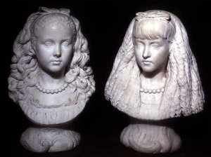 Effie a Mary Millaisovy (mramor)