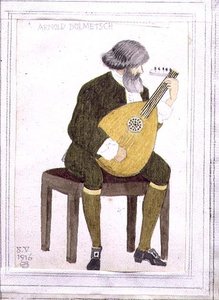 Portrét Arnolda Dolmetsche od Joseph Edward Southall