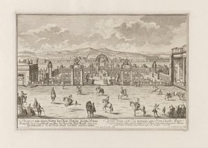 Jezdecká škola hraběte Paara ve Vídni, 1719. od Joseph Emanuel Fischer von Erlach