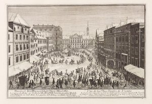 Nový trh Vídeň Neuer Markt, 1719. od Joseph Emanuel Fischer von Erlach