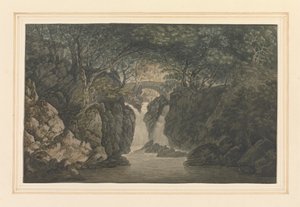 Dolní vodopád Rydal od Joseph Farington