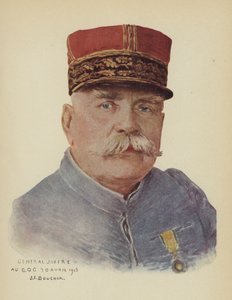 Joseph Joffre, francouzský generál (barva litho) od Joseph Felix Boucher