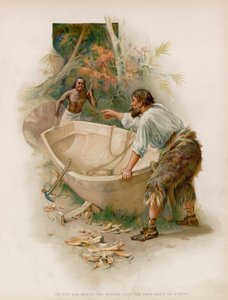 Ilustrace pro Robinsona Crusoe od Joseph Finnemore