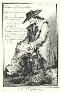 The Cartoonist (rytina) od Joseph Franz von (after) Goez