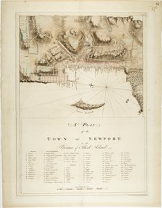 Plán města Newport v provincii Rhode Island